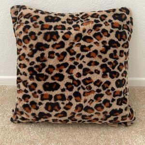 Ugg decorative cheetah print pillow